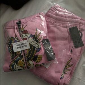 Pink Ed Hardy Set
